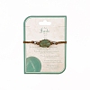 Natural Green Aventurine Macrame Pouch Braided Bead Bracelet FIND-PW0023-01F-1