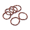 Natural Red Jasper Bead Stretch Bracelets X-BJEW-K212-A-012-2