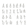 SHEGRACE Brass Micro Pave Clear Cubic Zirconia Pendants XGRQ29811-394P-1