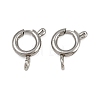 304 Stainless Steel Spring Ring Clasps STAS-B095-05C-P-1