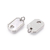 Brass & Shell Charms KK-N254-212P-2