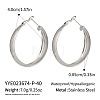 304 Stainless Steel Hoop Earrings UF4062-5-1