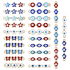  50Pcs 25 Styles Alloy Enamel Connector Charms FIND-TA0003-23-10