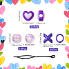 Acrylic Hair Coil Cuffs FIND-FZC0005-004A-02-3