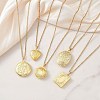 Brass Locket Pendant Necklaces NJEW-JN05906-1
