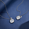 2Pcs Alloy Glass Flat Round Pet Fur Keepsake Locket Pendant 304 Stainless Steel Box Chain Necklaces NJEW-PH0001-54A-4