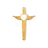 304 Stainless Steel Enamel Big Pendants STAS-OY006-26G-1