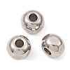 304 Stainless Steel European Beads STAS-D061-01P-3