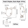 16Pcs 2 Style Clip-on Earring Findings DIY-SC0019-20-2