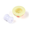 2Pcs Opaque Acrylic Enamel Beads MACR-N018-15C-2