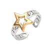 304 Stainless Steel Cuff Open Rings RJEW-Z121-02GP-06-4