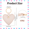 PU Leather Keychains KEYC-CL0001-57A-2