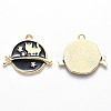 Alloy Enamel Pendants ENAM-N054-017D-1