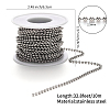 304 Stainless Steel Ball Chains and Ball Chain Connectors Set CHS-YW0001-01C-2