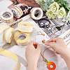 6 Rolls 2 Colors Barbell Paper Self-Adhesive Blank Stickers DIY-FG0004-27-3