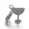 Large Hole Alloy Glass Rhinestone European Dangle Charms MPDL-L013-14-3