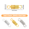 90Pcs 3 Colors Iron Screw Clasps FIND-HY0001-05-2