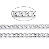 Aluminium Textured Cuban Link Chains CHA-T001-41S-4