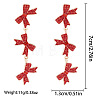 Christmas Alloy Dangle Stud Earrings FS-WG10992-12-1