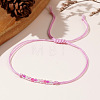 Adjustable Glass Seed Beaded Friendship Braided Bracelets for Daily Wear and Gifts BE2039-10-2
