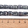 Anti-Tarnish Electroplate Glass Beads Strands EGLA-N027-03A-18-4