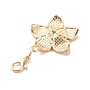Alloy Enamel Flower Pendant Decorations HJEW-JM00657-01-4