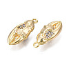 Brass Micro Pave Cubic Zirconia Pendants KK-N231-234-3