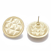 Smooth Surface Alloy Stud Earrings X-PALLOY-T064-22MG-2