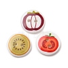 2-Hole Printed Opaque Resin Buttons RE-CBAC749-14-1