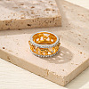 Elephant Hollow Out Alloy Crystal Rhinestone Finger Rings FS-WG55101-01-1