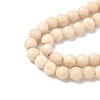 Natural Fossil Beads Strands X-G-K209-05D-4mm-3