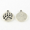 Dog Paw Prints Tibetan Style Alloy Pendant Enamel Settings TIBEP-S295-38AS-RS-1