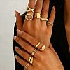 10Pcs Alloy Finger Rings Set for Women WGC74B8-03-1