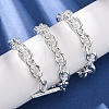 9MM 304 Stainless Steel Cable Chain OT Necklaces for Women NJEW-G194-03S-2