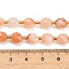 Natural Red Hematoid Quartz/Ferruginous Quartz Beads Strands GG-CBA4A3B-A12-4