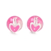 Transparent Glass Enamel Beads GLAA-P078-01A-010-1