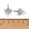 Brass Micro Pave Cubic Zirconia Peg Bails Charms KK-D106-14P-2