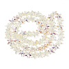 Electroplate Transparent Glass Beads Strands EGLA-Q136-01A-03-2