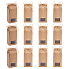 Folding Kraft Paper Box with Visible Window CON-WH0087-98-1