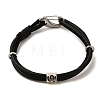 PU Leather Round Cord Multi-strand Bracelets SJEW-K002-07J-1