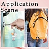 5Pcs Opaque Resin Keychains KEYC-YW00242-01-6