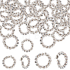 120Pcs 2 Styles 304 Stainless Steel Twisted Jump Rings STAS-BBC0002-97-1