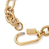 304 Stainless Steel Singapore Chains Bracelets for Women BJEW-JB14064-5
