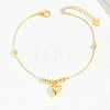 Gold Plated Brass Beads Anklets YN6291-6-1