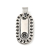 304 Stainless Steel Pendants STAS-F307-03P-1