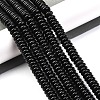 Natural Black Agate(Dyed & Heated) Beads Strands G-G177-F01-05-1