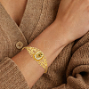 10Pcs 5 Colors Retro Iron Cuff Bangle Making MAK-ME0001-16-4
