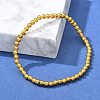 Brass Beaded Stretch Bracelets for Men Women BJEW-G736-04G-2