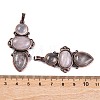 Natural Rose Quartz Pendants G-Q158-04-02-3