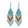 Bohemian Glass Seed Beads Dangle Earrings EJEW-MZ00338-05-2